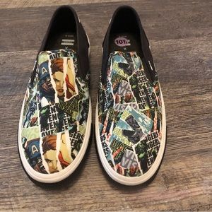 EUC Toms x Marvel Avengers Slip-On Sneaker, 10.5.  Only worn once, in home.